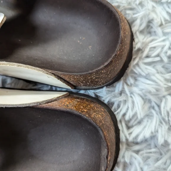 Birkenstock Betula White and Brown Women's Sandals 41 - Picture 4 of 5
